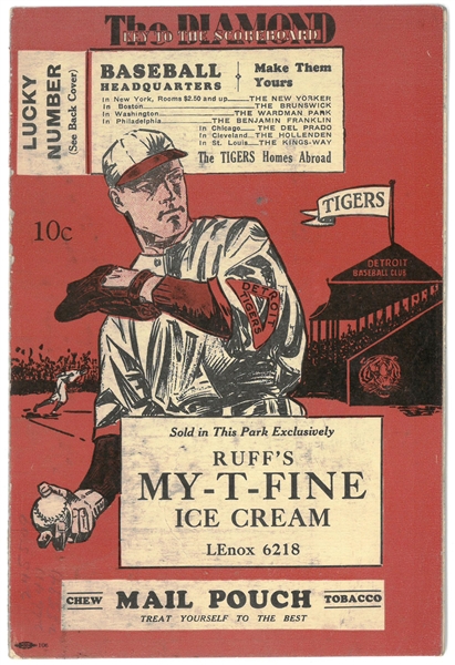 1934 & 1941 Detroit Tigers Scorebooks