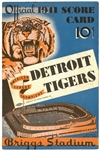 1934 & 1941 Detroit Tigers Scorebooks