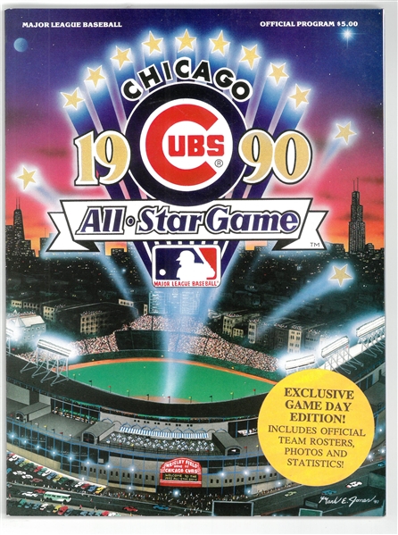 1990 MLB All Star Game Program