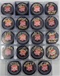 Farewell to Joe Louis Autographed Game Puck Lot of 19 Players
