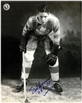 Red Horner Autographed 8x10 Photo w/ HHF 65
