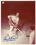 Jean Beliveau Autographed Quebec Aces 8x10 Photo