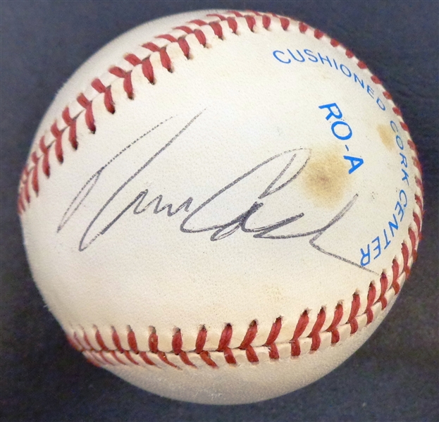 Norm Cash Single Signed Baseball