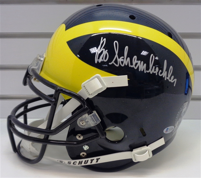 Bo Schembechler Autographed Full Size Authentic Helmet