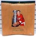 Gordie Howe Olympia #9 Seatback Signed and Hand Painted