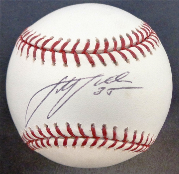 Justin Verlander Autographed Baseball - MLB Authenticated