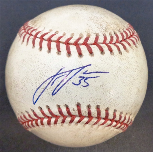 Justin Verlander Autographed Baseball - Game Ready/Used?