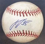 Justin Verlander Autographed Baseball - Game Ready/Used?