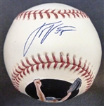 Justin Verlander Autographed Baseball - Hand Painted