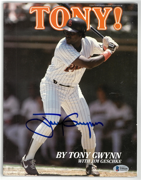 Tony Gwynn Autographed Magazine