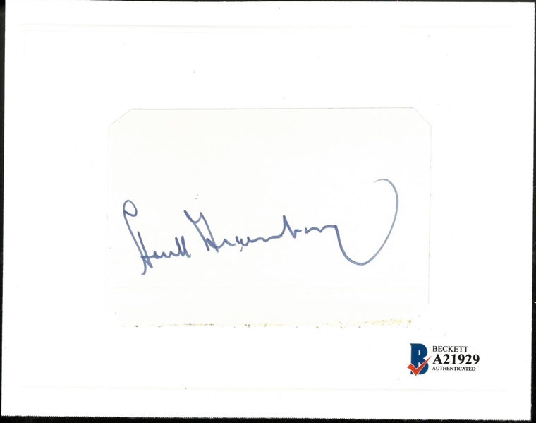 Hank Greenberg Autographed Cut Signature