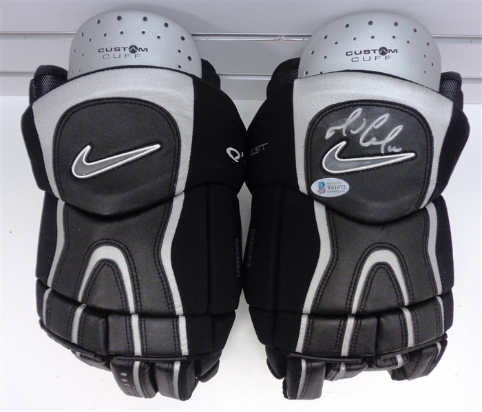Mario Lemieux Autographed Nike Glove Set