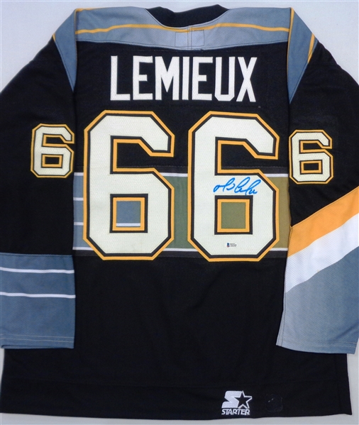 Mario Lemieux Autographed Pittsburgh Penguins Jersey