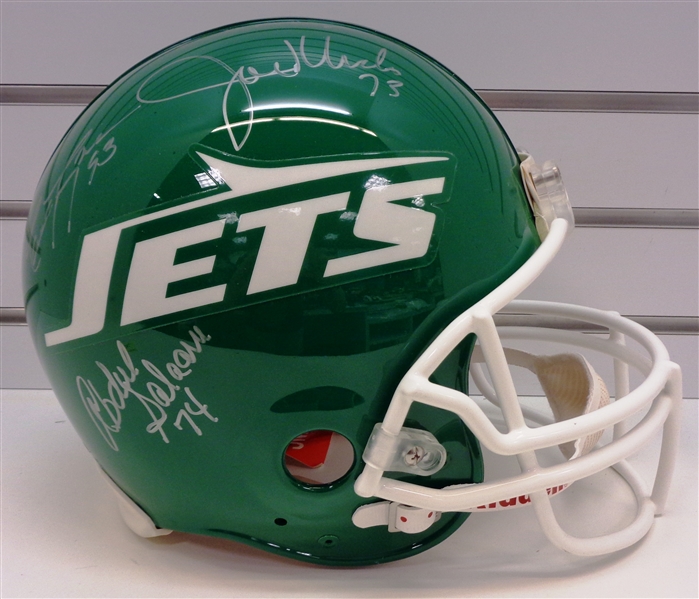 New York Sack Exchange Autographed NY Jets Helmet