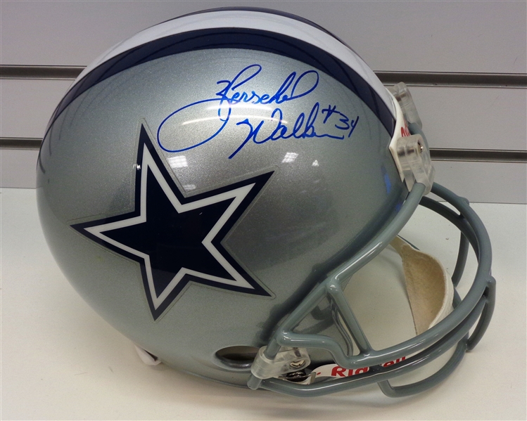 Herschel Walker Autographed Full Size Replica Cowboys Helmet