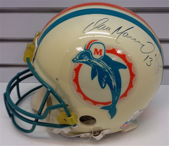 Dan Marino Autographed Dolphins Authentic Full Size Helmet