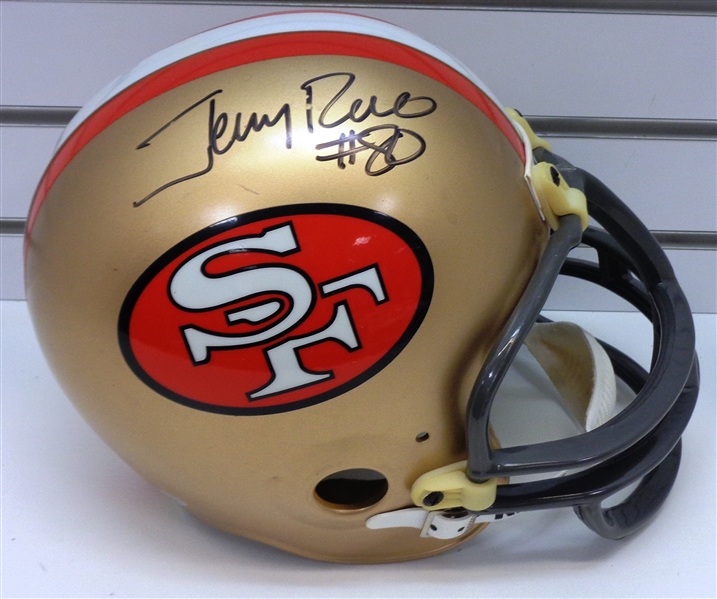 Jerry Rice Autographed 49ers Full Size Replica Helmet
