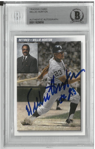 Willie Horton Autographed Trading Card