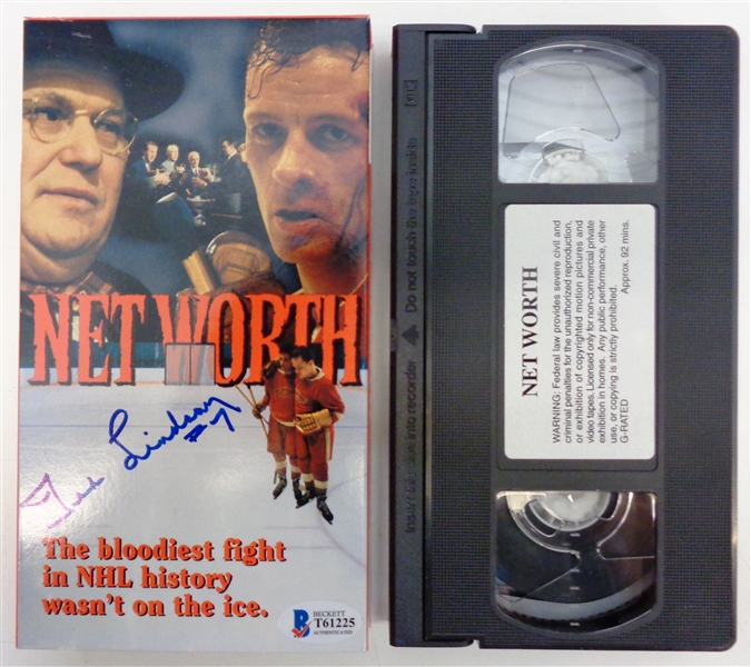 Ted Lindsay Autographed Net Worth VHS Tape