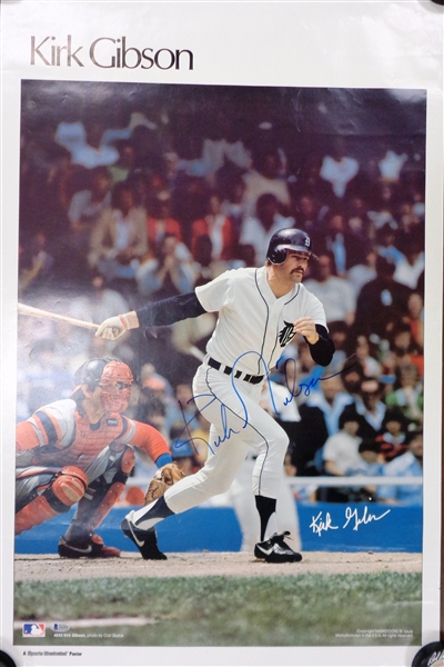 Kirk Gibson Autographed Vintage Poster