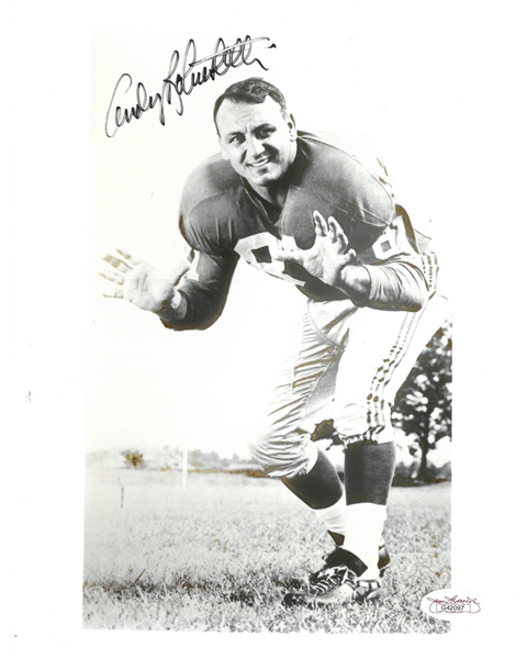 Andy Robustelli Autographed 8x10 Photo