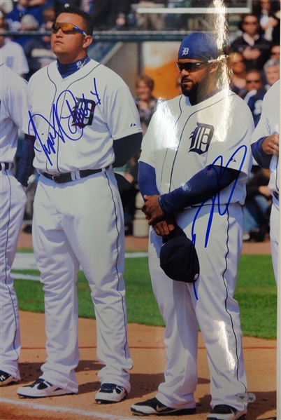 Miguel Cabrera & Prince Fielder Autographed 12x18