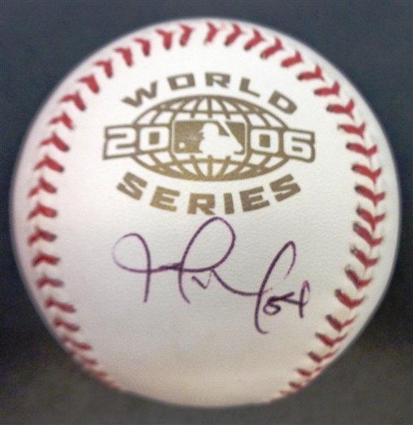 Joel Zumaya Autographed 2006 World Series Baseball