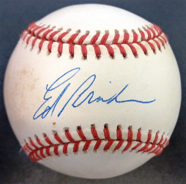 Ed Brinkman Autographed Baseball