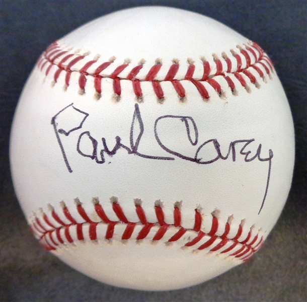 Paul Carey Autographed Baseball