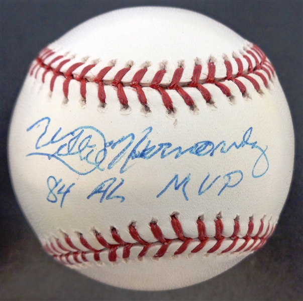 Willie Hernandez Autographed Baseball w/ 84 AL MVP