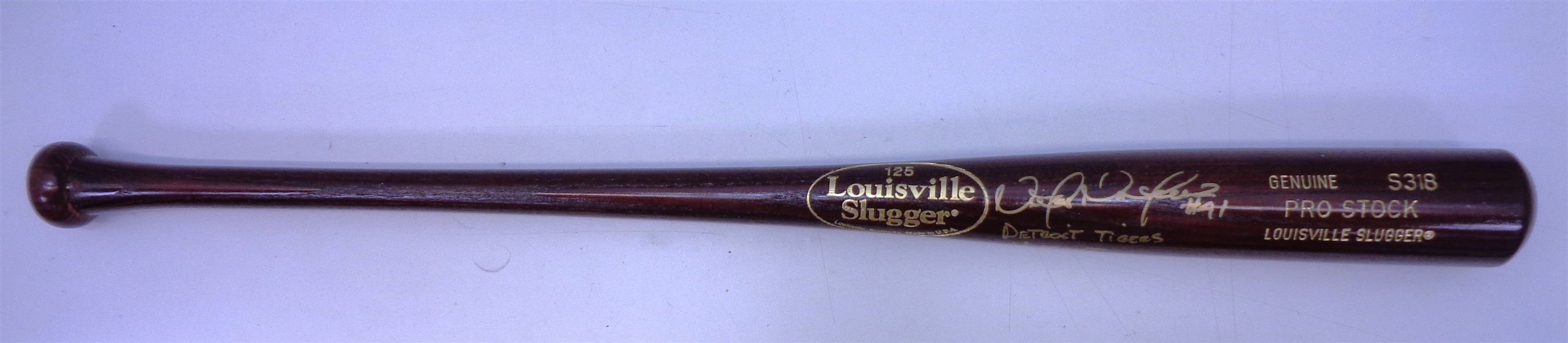 Victor Martinez Autographed Louisville Slugger Bat
