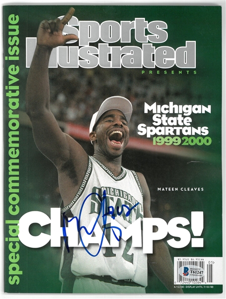 Mateen Cleaves Autographed Sports Illustrated