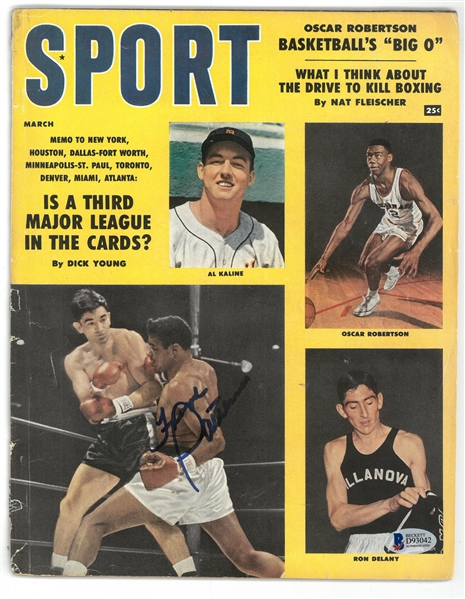 Floyd Patterson Autographed Sport Magazine