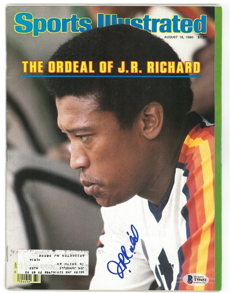 J.R. Richard Autographed 1980 Sports Illustrated