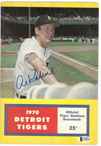 Al Kaline Autographed 1970 Tigers Program