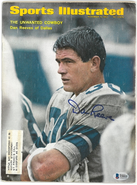 Dan Reeves Autographed 1967 Sports Illustrated