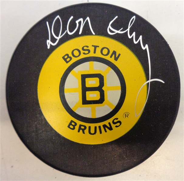 Don Cherry Autographed Bruins Puck