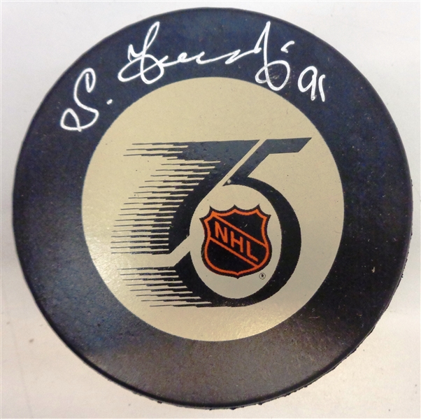 Sergei Fedorov Autographed 75th NHL Game Puck