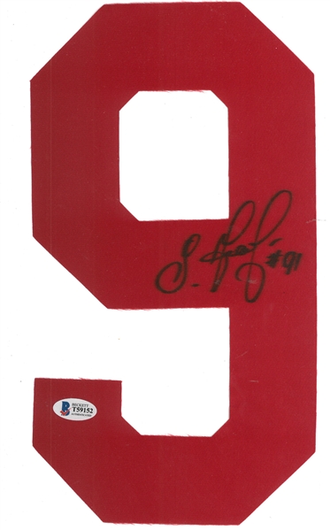 Sergei Fedorov Autographed Red Jersey Number