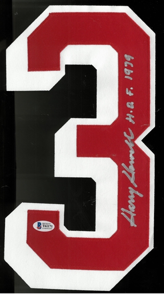 Harry Howell Autographed Red Jersey Number