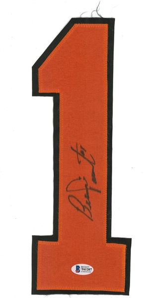 Bernie Parent Autographed Orange Jersey Number