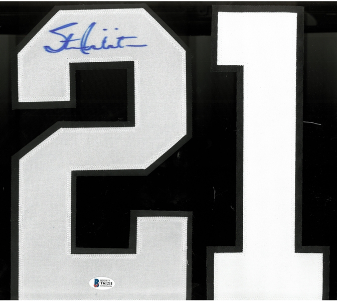 Stan Mikita Autographed White Jersey Number Set
