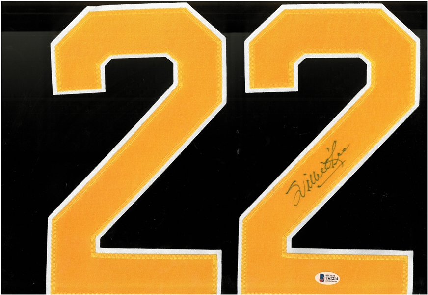 Willie ORee Autographed Yellow Jersey Number Set