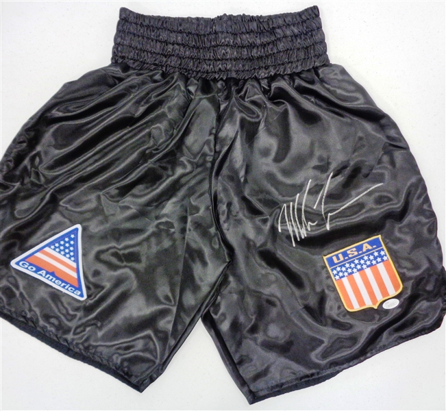 Mike Tyson Autographed Boxing Trunks