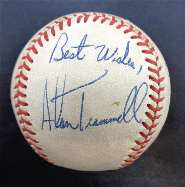 Trammell/Whitaker/Parrish Autographed Baseball