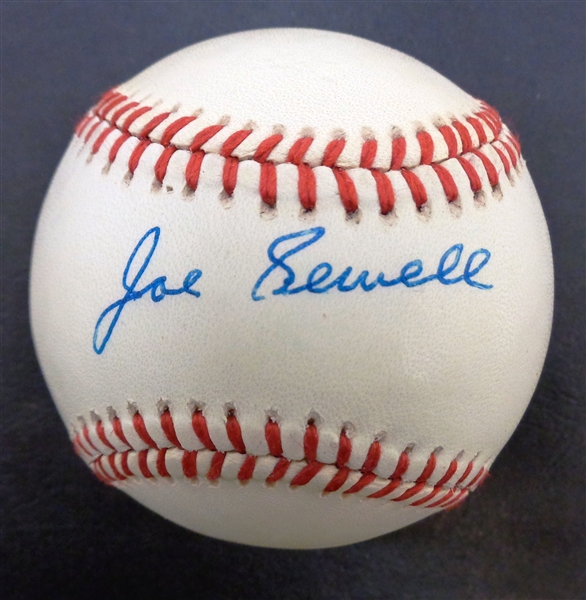 Joe Sewell Autographed Baseball
