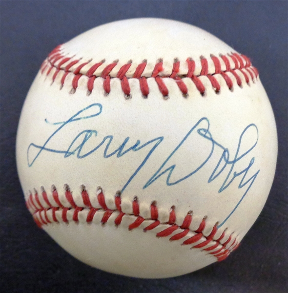 Larry Doby Autographed Baseball