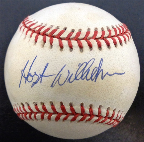 Hoyt Wilhelm Autographed Baseball