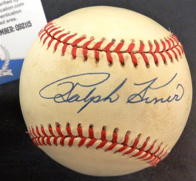 Ralph Kiner Autographed Baseball