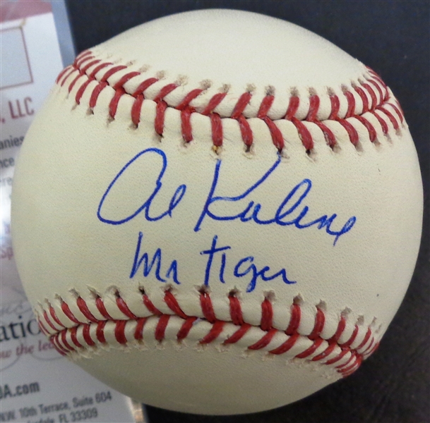 Al Kaline Autographed Baseball w/ Mr Tiger